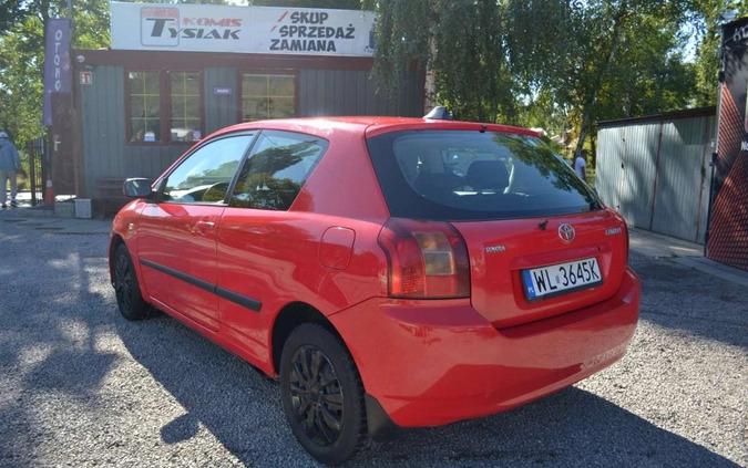 Toyota Corolla cena 3700 przebieg: 252397, rok produkcji 2002 z Warszawa małe 37